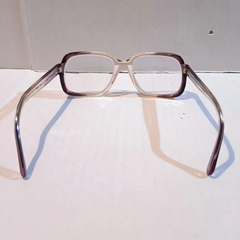 Vintage Oversized Soft Square Eyeglass Frames-Bronco-Grey Gradient-Acetate
